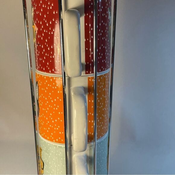Stacking kitty cat Swifty mugs in stainless steel mug holder - Picture 16 of 16